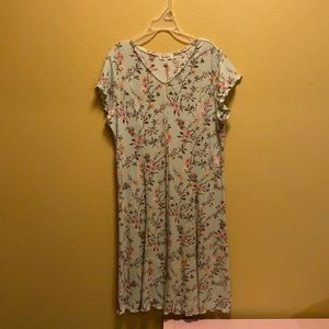 Girls “love, fire” Spring Floral Dress - XL